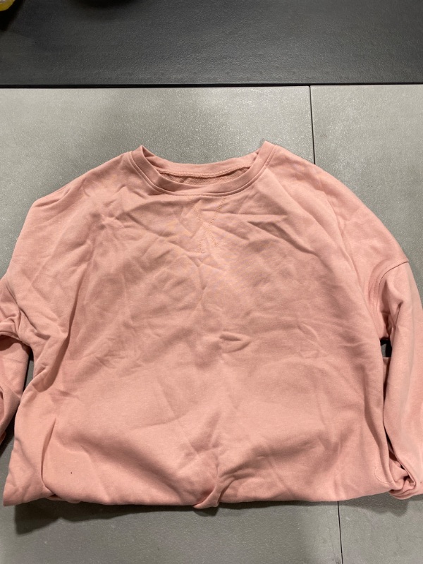 Photo 2 of Acelitt Women Long Sleeve Crewneck Sweatshirt Side Split Pullover Tops
SIZE X-Large G-pink