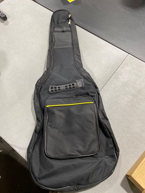 Photo 2 of 36 Inch Acoustic Guitar Gig Bag Waterproof Dual Adjustable Shoulder Strap 5mm Padding Backpack with Accessories -For 36" Acoustic Classic Guitar