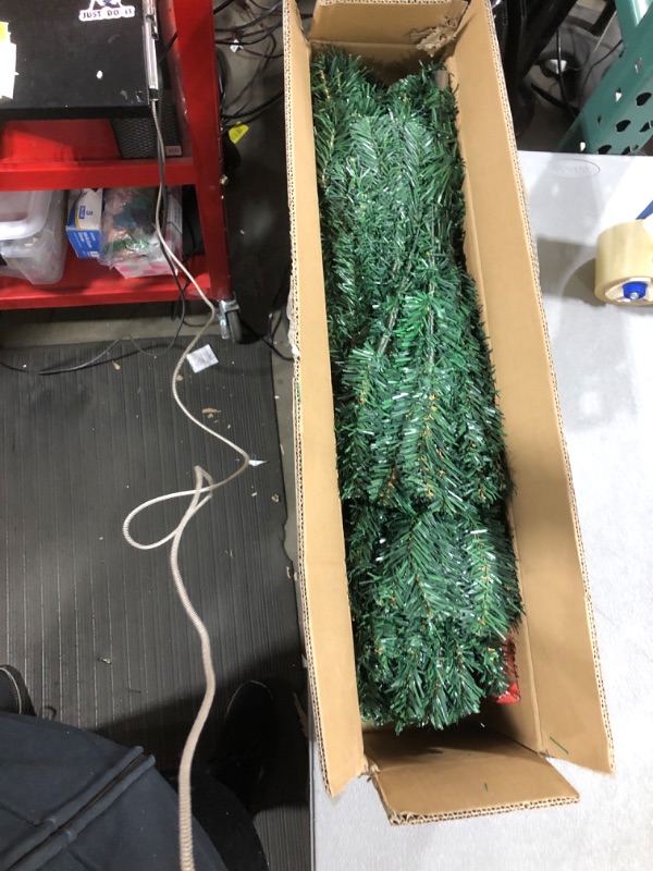 Photo 1 of 5ft Artificial Christmas Tree, Premium North Valley Spruce with 600 Branch Tips, Xmas Tree with Fold-Able Base Stand, Arbol de Navidad for Home, Office, Shop Decoration