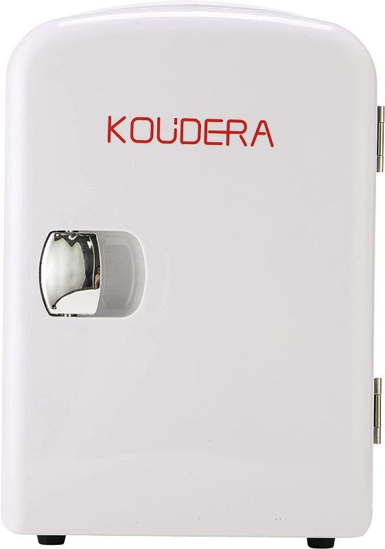 Photo 1 of KOUDERA 4L Mini Portable Compact Personal Fridge Cooler and Warmer with AC DC Power, Small Refrigerator for Skincare, Breast Milk - Home and Travel- Gift -...
