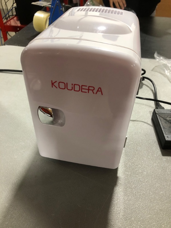 Photo 6 of KOUDERA 4L Mini Portable Compact Personal Fridge Cooler and Warmer with AC DC Power, Small Refrigerator for Skincare, Breast Milk - Home and Travel- Gift -...
