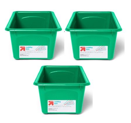 Photo 1 of 3 pack Cubby Storage Bin - up & up™
