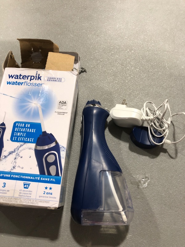 Photo 3 of WaterPik Cordless Advanced Flosser Blue
