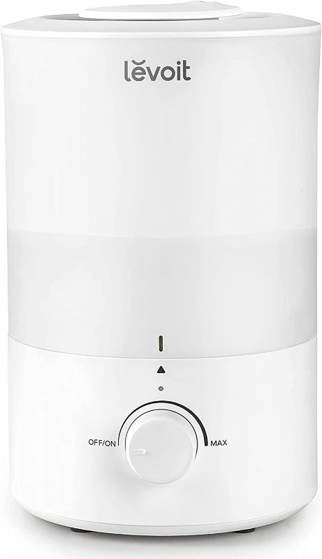 Photo 1 of LEVOIT Humidifiers for Bedroom Large Room, 3L Cool Mist Top Fill Oil Diffuser for Baby Nursery and Plants, 360° Nozzle, Quiet Rapid Ultrasonic Humidification for Home Whole House, White
