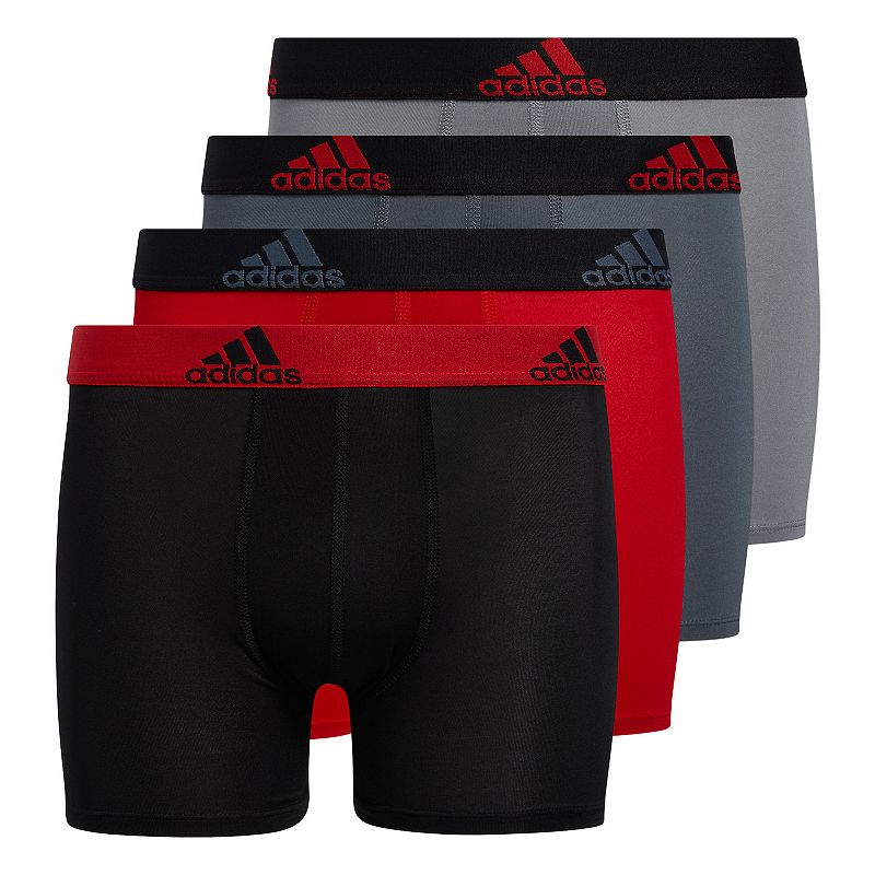 Photo 1 of Adidas Kids Performance Boxer Briefs Underwear 4-Pack (Big Kids)
