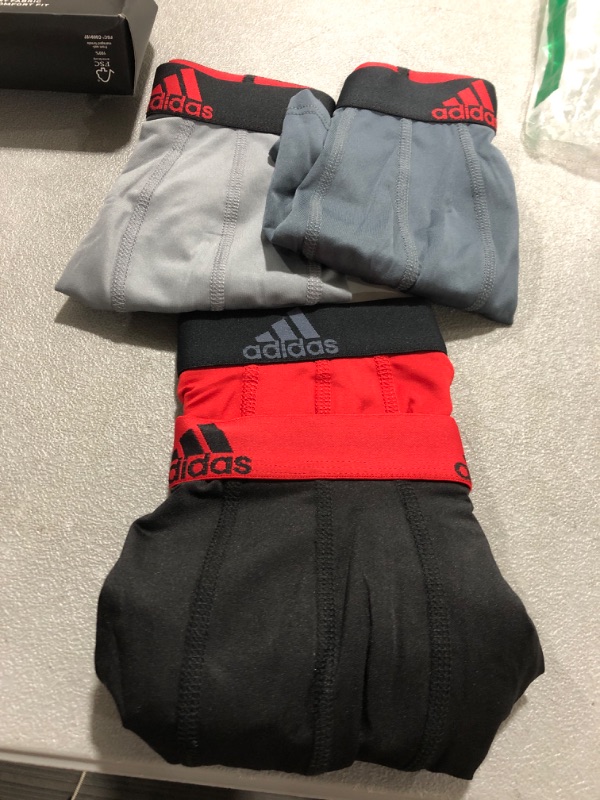 Photo 2 of Adidas Kids Performance Boxer Briefs Underwear 4-Pack (Big Kids)
