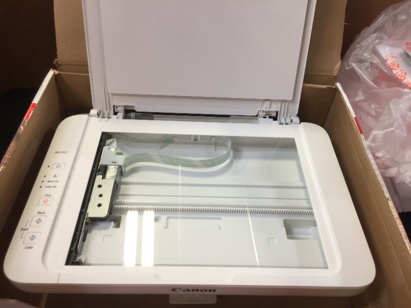 Photo 1 of Canon PIXMA MG2522 Wired (Non-Wireless) All-in-One Color Inkjet Printer - Print Copy Scan - Print Up to 8.0 ipm - Up to 4800x600 DPI - Up to 60 Sheets Paper Tray - USB Connect + HDMI Cable