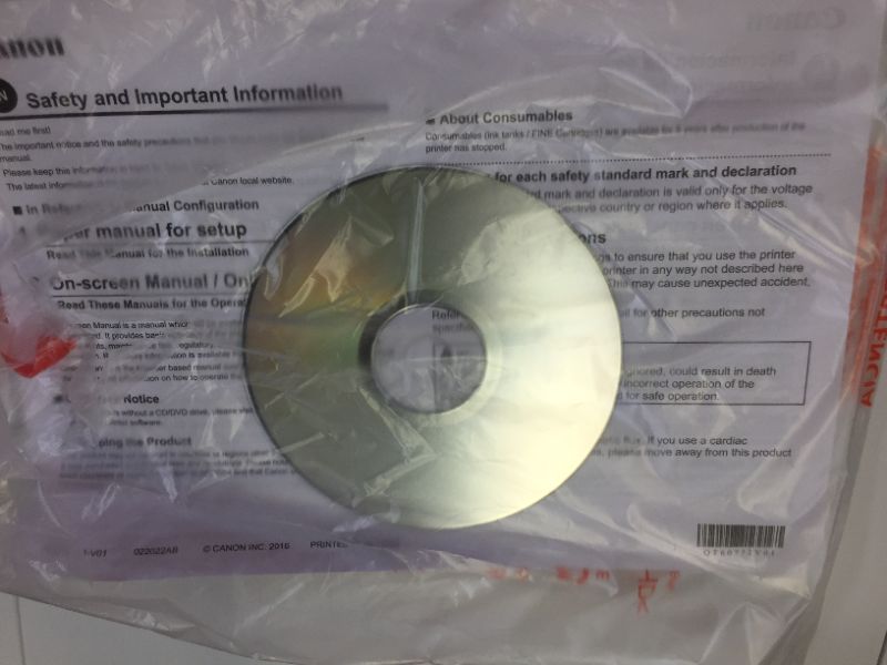 Photo 1 of Canon PIXMA MG2522 Wired (Non-Wireless) All-in-One Color Inkjet Printer - Print Copy Scan - Print Up to 8.0 ipm - Up to 4800x600 DPI - Up to 60 Sheets Paper Tray - USB Connect + HDMI Cable