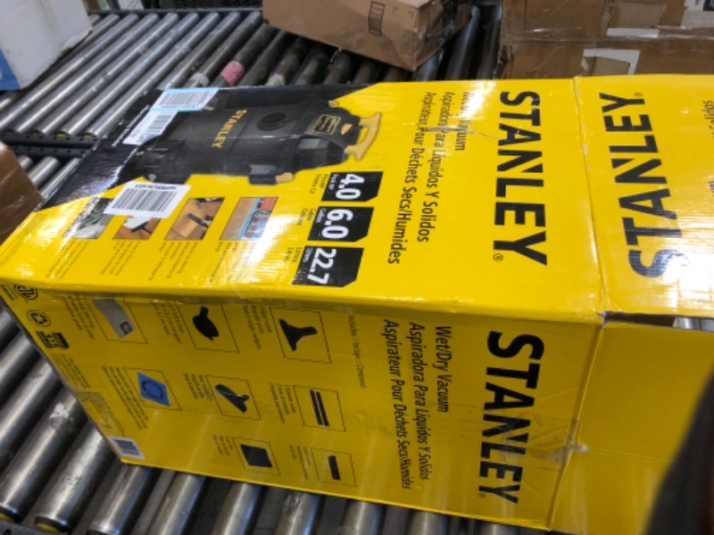 Photo 1 of  STANLEY 6 Gallon 4 Peak HP Poly Wet Dry Vacuum SL18116P