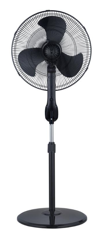Photo 1 of 18-in 3-Speed Indoor Black Oscillating Pedestal Fan