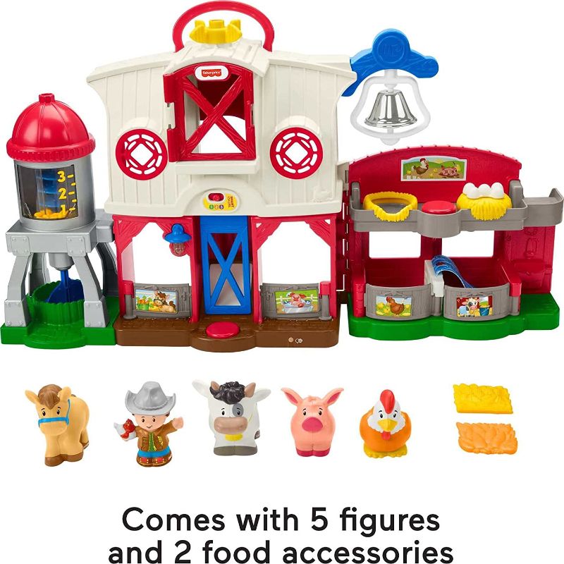 Photo 1 of Fisher-Price Little People Farm Toy, Toddler Playset with Lights Sounds and Smart Stages Learning Content, Frustration-Free Packaging?
