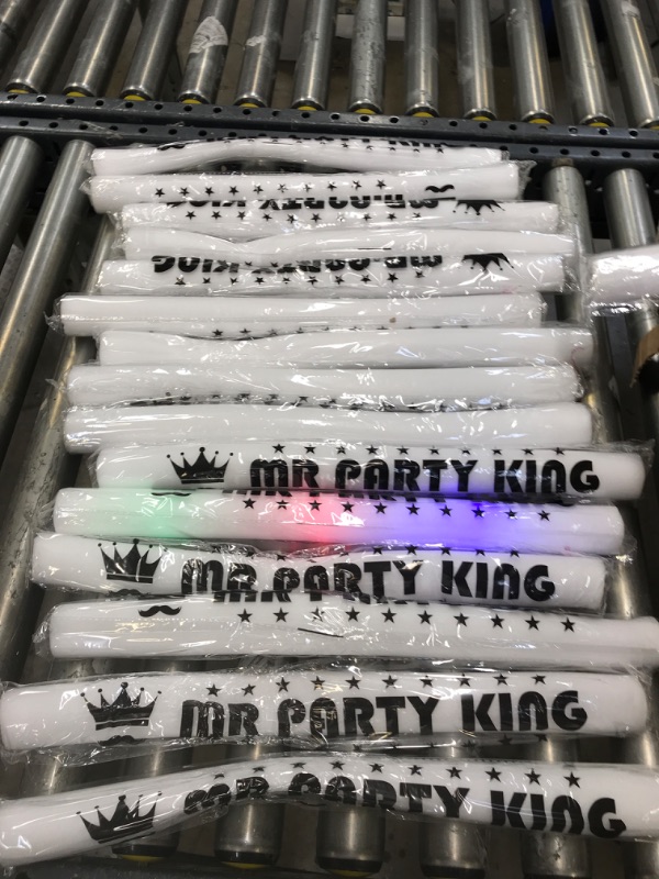 Photo 2 of 15 LED Foam Sticks 18 Inch Multi Color Flashing Glow Wands, Batons, Strobes, 3 Flashing Modes - Party, DJ, Concerts, Festivals, Birthdays, Weddings, Events, Promotions