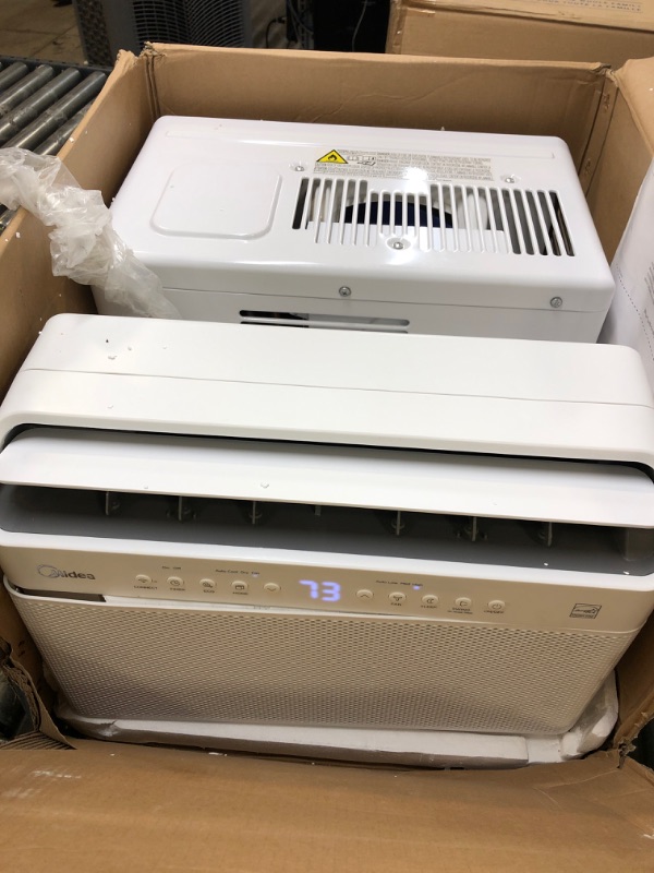 Photo 2 of Midea 12,000 BTU U-Shaped Smart Inverter Window Air Conditioner–Cools up to 550 Sq. Ft., Ultra Quiet with Open Window Flexibility, Works with Alexa/Google Assistant, 35% Energy Savings, Remote Control
