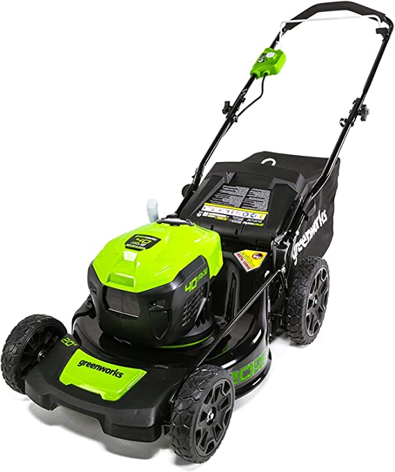 Photo 1 of  Greenworks G-MAX 40V 20 inch Brushless Dual Port Lawn Mower, Battery and Charger