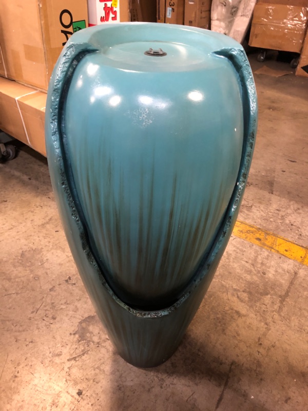 Photo 1 of Alpine Corporation 33-in H Resin Tiered Fountain Outdoor Fountain