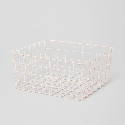 Photo 1 of 13" Rectangular Wire Decorative Basket - Brightroom™
2PACK
