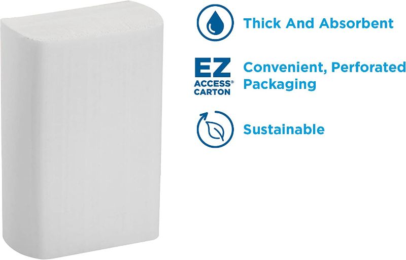 Photo 1 of 10 ------ Georgia-Pacific Professional Series Premium 1-Ply Multifold Paper Towels by GP PRO (Georgia-Pacific), White, 2212014, 250 Towels Per Pack