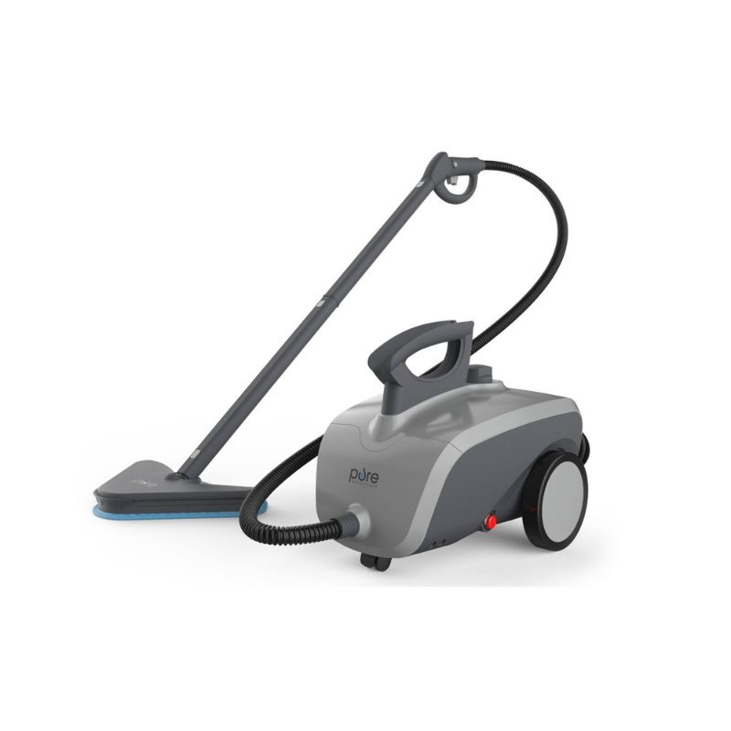 Photo 1 of Pure Enrichment PureClean Steam Cleaner - 1500-Watt Multi-Purpose Household System for Deep Cleaning Floors, Windows, BBQ Grills, Grout, Cars and More, Includes 18 Accessories
