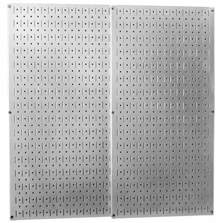 Photo 1 of 2-Pack Wall Control 30-P-3232GV Galvanized Steel Pegboard 32" x 16" Panels