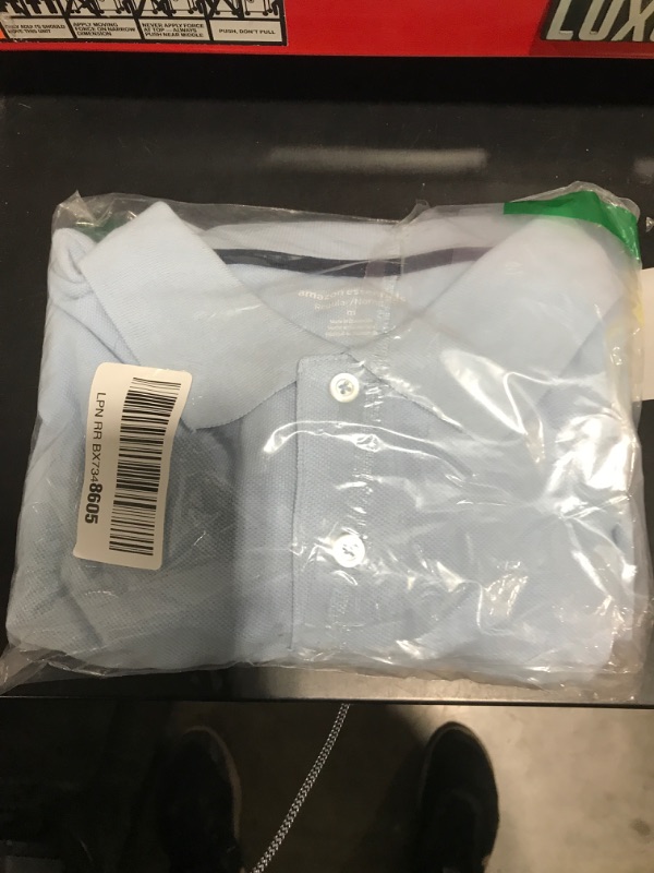 Photo 1 of AMAZON ESSENTIALS LIGHT BLUE POLO MEDIUM
