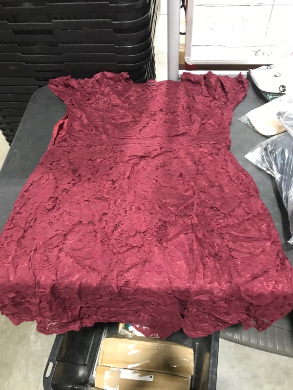 Photo 1 of 5XL RED LACE DRESS