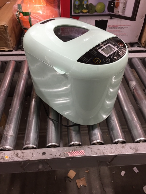 Photo 1 of Elite Gourmet EBM8103M Programmable Bread Maker Machine, 3 Loaf Sizes, 19 Menu Functions Gluten Free White Wheat Rye French and more, 2 Lb, Mint