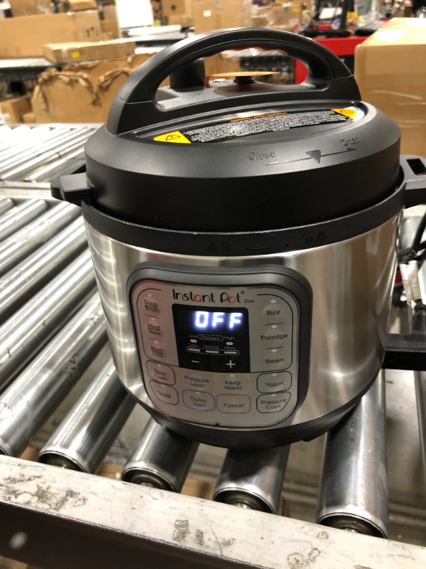 Photo 2 of Instant Pot Duo 7-in-1 Electric Pressure Cooker, Slow Cooker, Rice Cooker, Steamer, Sauté, Yogurt Maker, Warmer & Sterilizer, Includes App With Over 800 Recipes, Stainless Steel, 3 Quart 3QT Duo