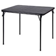 Photo 1 of 34" x 34" Folding Table Black - Plastic Dev Group

