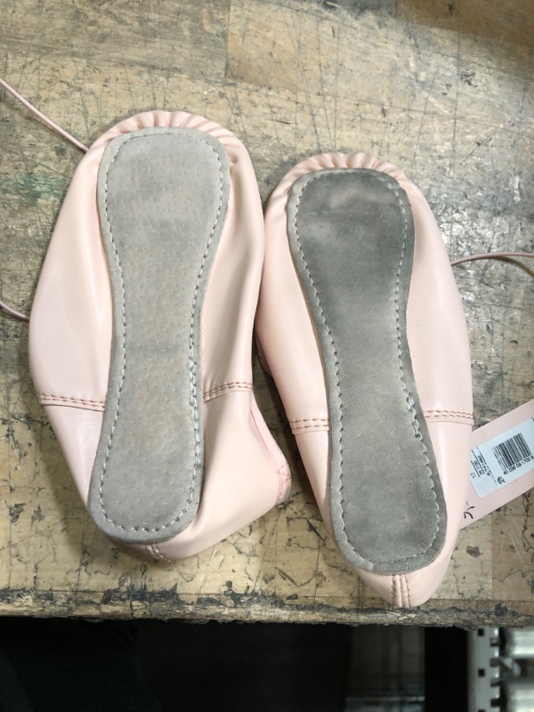 Photo 2 of Freestyle by Danskin Girls' Ballet Slippers - Pink, Size 12