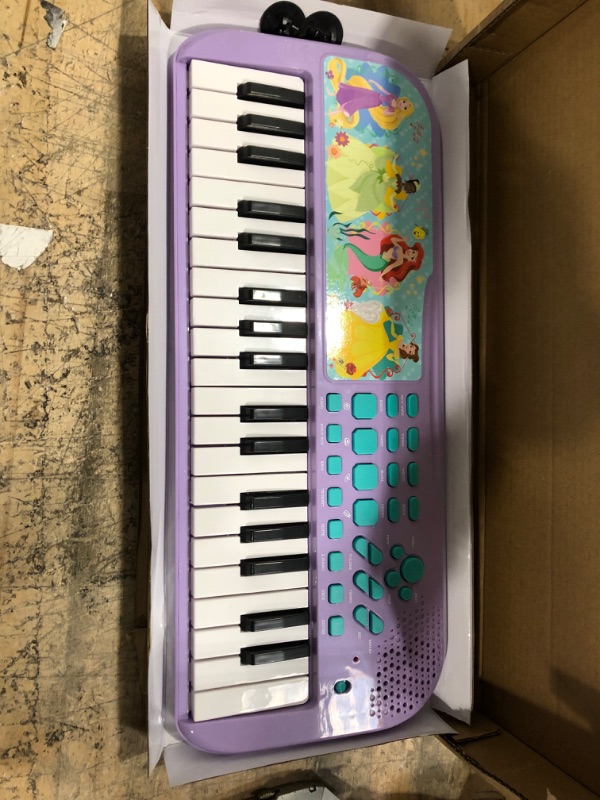 Photo 2 of First Act Disney Princess Electronic Keyboard, 22 Inch - 37 Keys – Make Real Music, Sized for Kids - Record, Playback, Volume Control - Musical Instruments