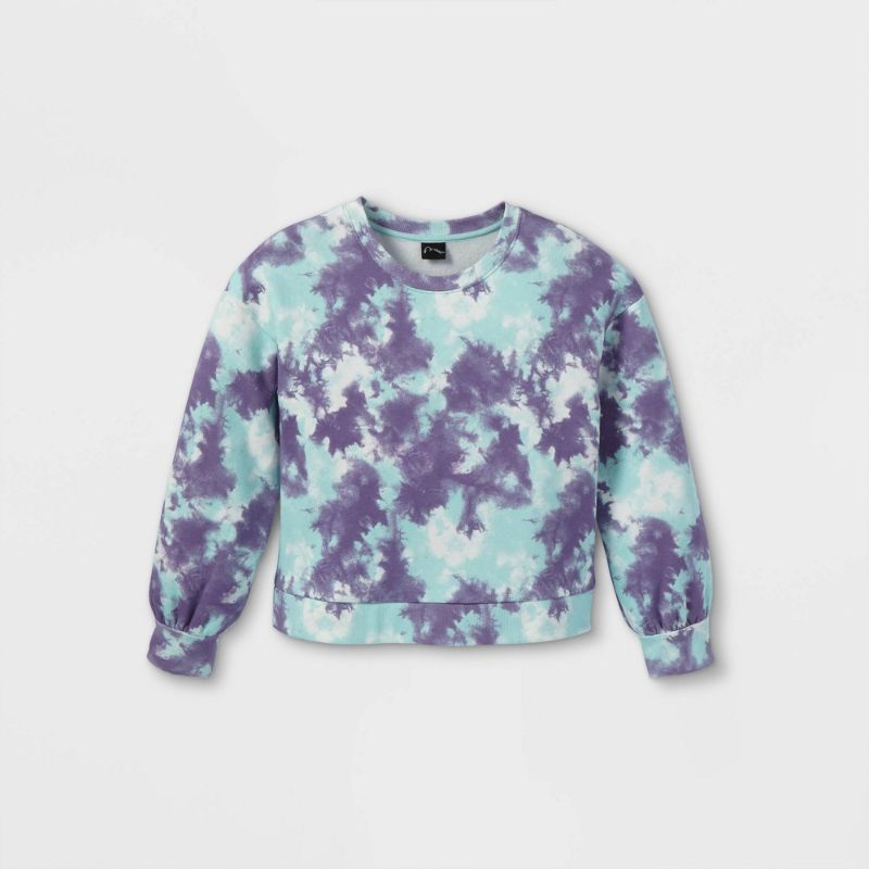 Photo 1 of Kids' Cropped Crew Neck Sweatshirt - Art Class™ lg
