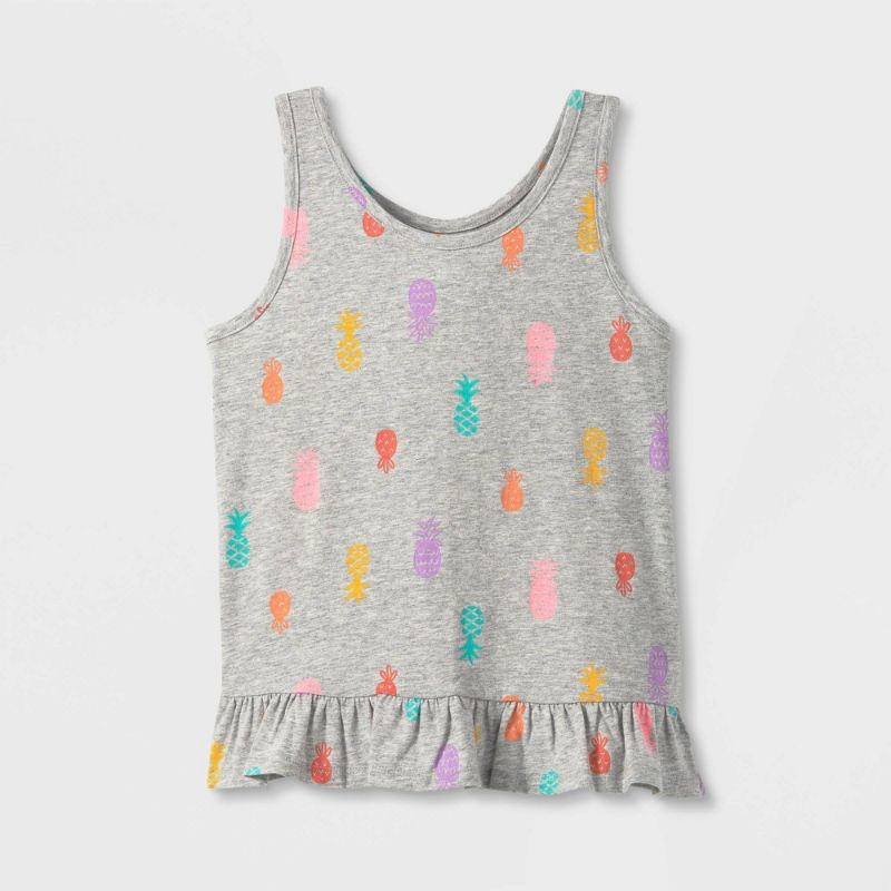 Photo 1 of Girls' Printed Tank Top - Cat & Jack™ XL
