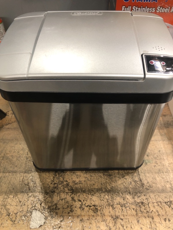 Photo 2 of 2.5 Gal. Stainless Steel Touchless Automatic Sensor Trash Can with Odor Filter and Fragrance