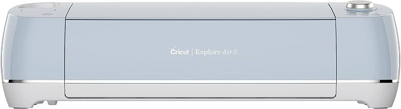 Photo 1 of Cricut Explore Air 2 - A DIY Cutting Machine for all Crafts, Create Customized Cards, Home Decor & More, Bluetooth Connectivity, Compatible with iOS, Android, Windows & Mac, blue
