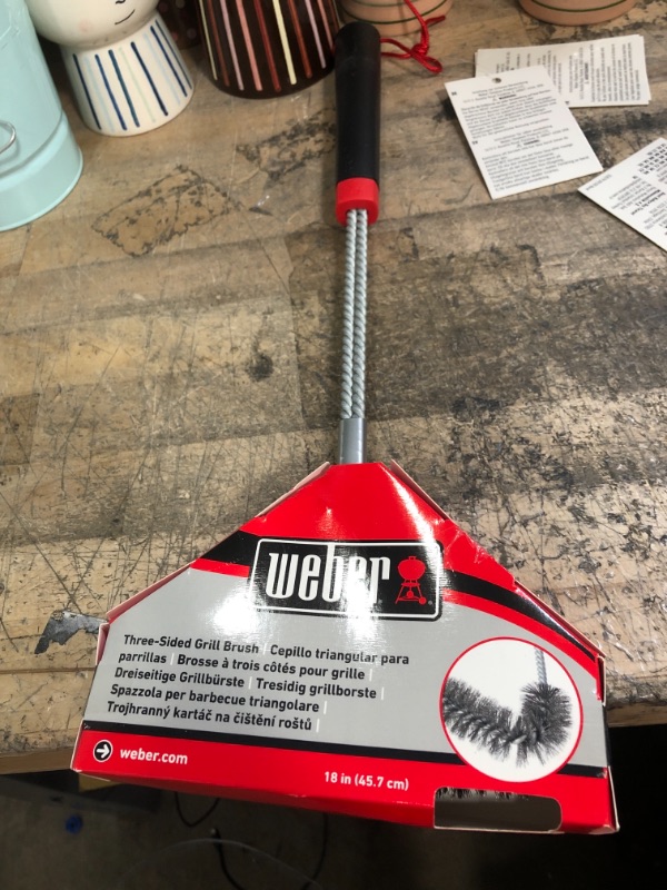 Photo 2 of 18 in. 3 Sided Grill Brush