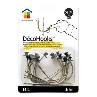Photo 1 of (X3) Under the Roof Decorating 20lb Deco Hooks Clear

