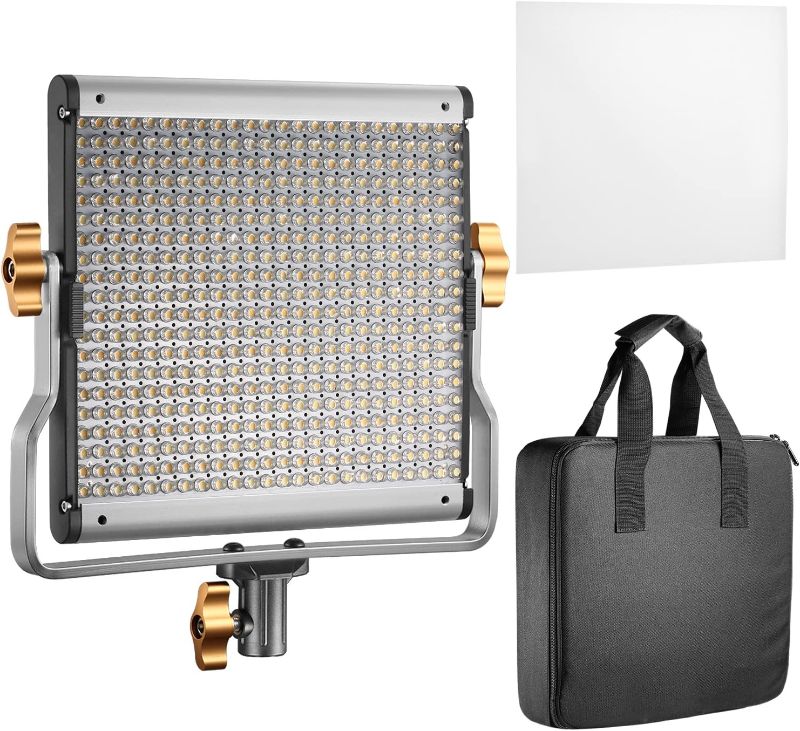 Photo 1 of Neewer Dimmable Bi-Color LED with U Bracket Professional Video Light for Studio, YouTube Outdoor Video Photography Lighting Kit, Durable Metal Frame, 480 LED Beads, 3200-5600K, CRI 96+
