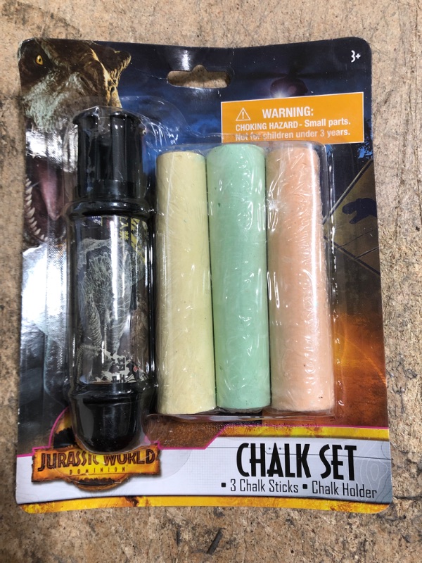 Photo 1 of 10 Jurassic World Chalk sets with 3 chalk sticks 