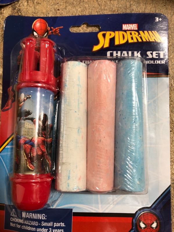 Photo 1 of 10 Spider Man Chalk sets with 3 chalk sticks 