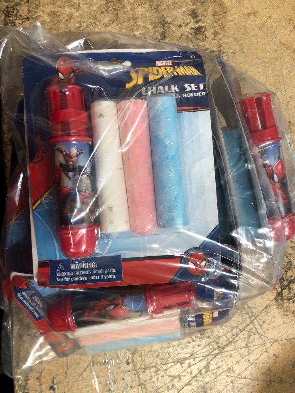 Photo 2 of 10 Spider Man Chalk sets with 3 chalk sticks 