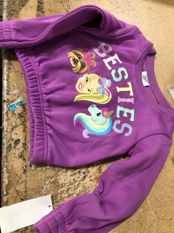 Photo 2 of Girls' JoJo Siwa Sweatshirt - Purple XS