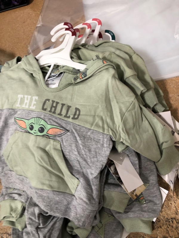 Photo 2 of 8 PACK Baby Boys' 2pc Star Wars Baby Yoda French Terry Pullover