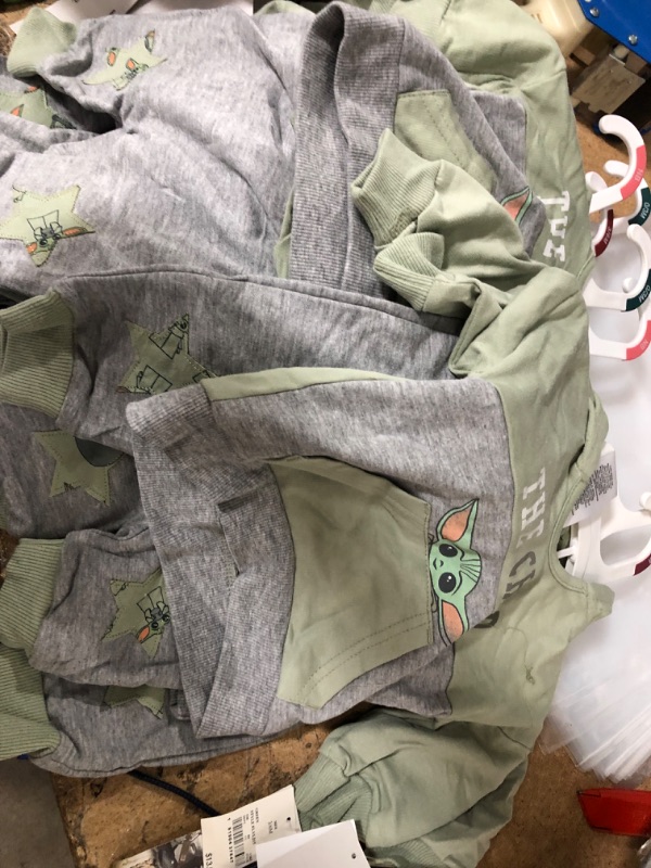 Photo 1 of 9 PACK Baby Boys' 2pc Star Wars Baby Yoda French Terry Pullover