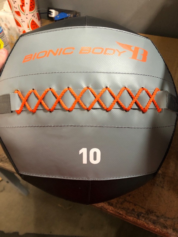 Photo 1 of Bionic Body Soft Medicine Ball Weighted Slam Wall Ball for Cardio Workout and Core Training – Ideal for Squat, Lunge, and Partner Toss