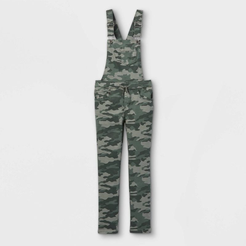 Photo 1 of Girls' Camo Overalls - Cat & Jack™ Olive
XS 4/5