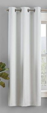 Photo 1 of 1pc Blackout Desmond Window Curtain Panel - Eclipse Absolute Zero