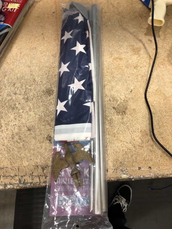 Photo 1 of 3'x5' Polycotton Flag with Pole
