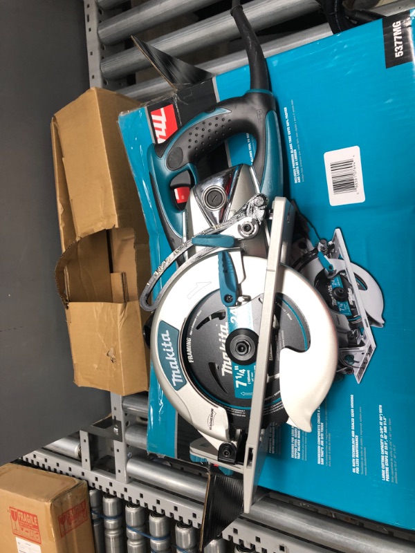 Photo 2 of 15 Amp 7-1/4 in. Corded Lightweight Magnesium Hypoid Circular Saw with built in fan and 24T Carbide blade