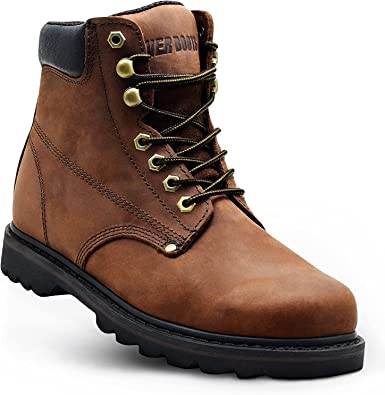 Photo 1 of EVER BOOTS"Tank" Men's Soft Toe Oil Full Grain Leather Work Boots Construction Rubber Sole
