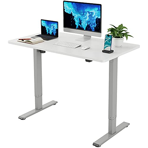Photo 1 of  FLEXISPOT EC1 Essential Adjustable Desk 48 x 30 Inches Stand Up Desk Workstation Electric Height Adjustable Standing Desk with Solid Slab
